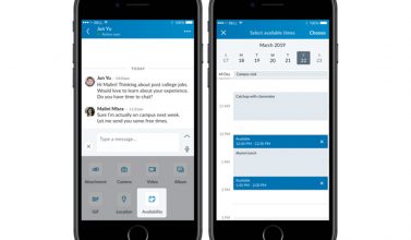 linkedin messenger verfügbarkeit